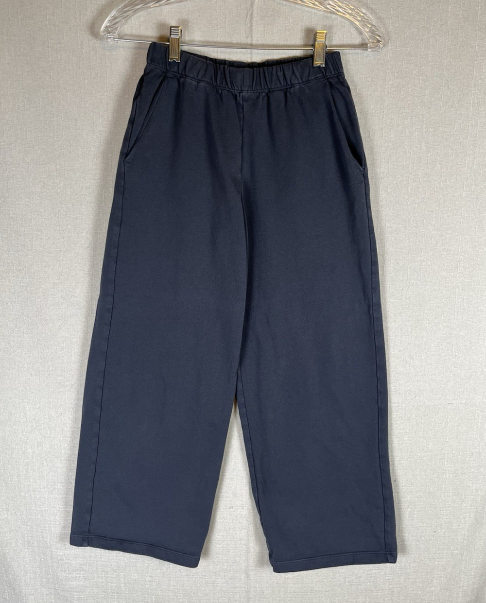 Patagonia Womens Regenerative Organic Cotton Essential Pants Blue XS Wide Leg